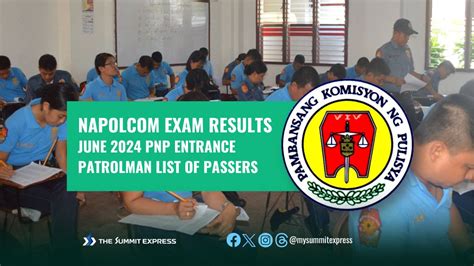 NAPOLCOM EXAM RESULTS: June 2024 PNP Entrance Exam .